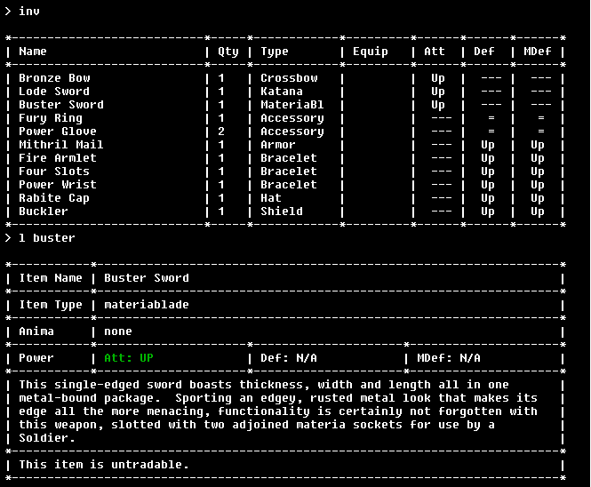 The Unofficial Squaresoft MUD - Screenshot 3