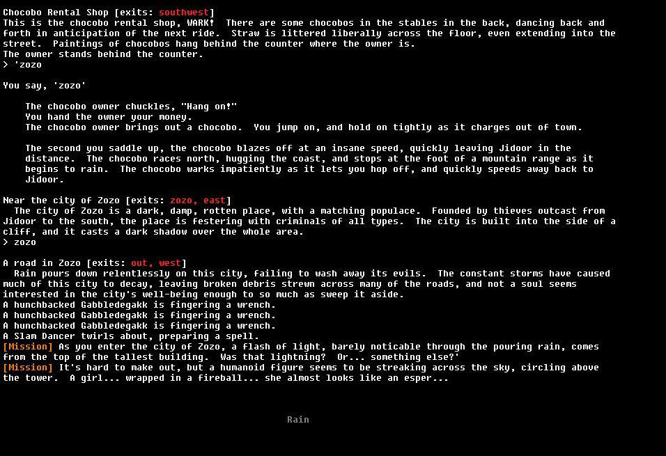 The Unofficial Squaresoft MUD - Screenshot 6