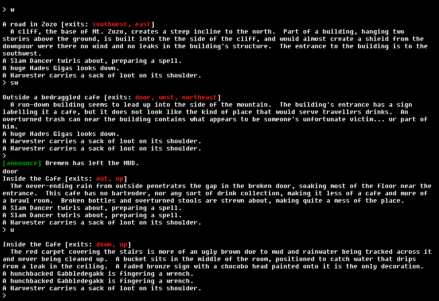 The Unofficial Squaresoft MUD - Screenshot 1