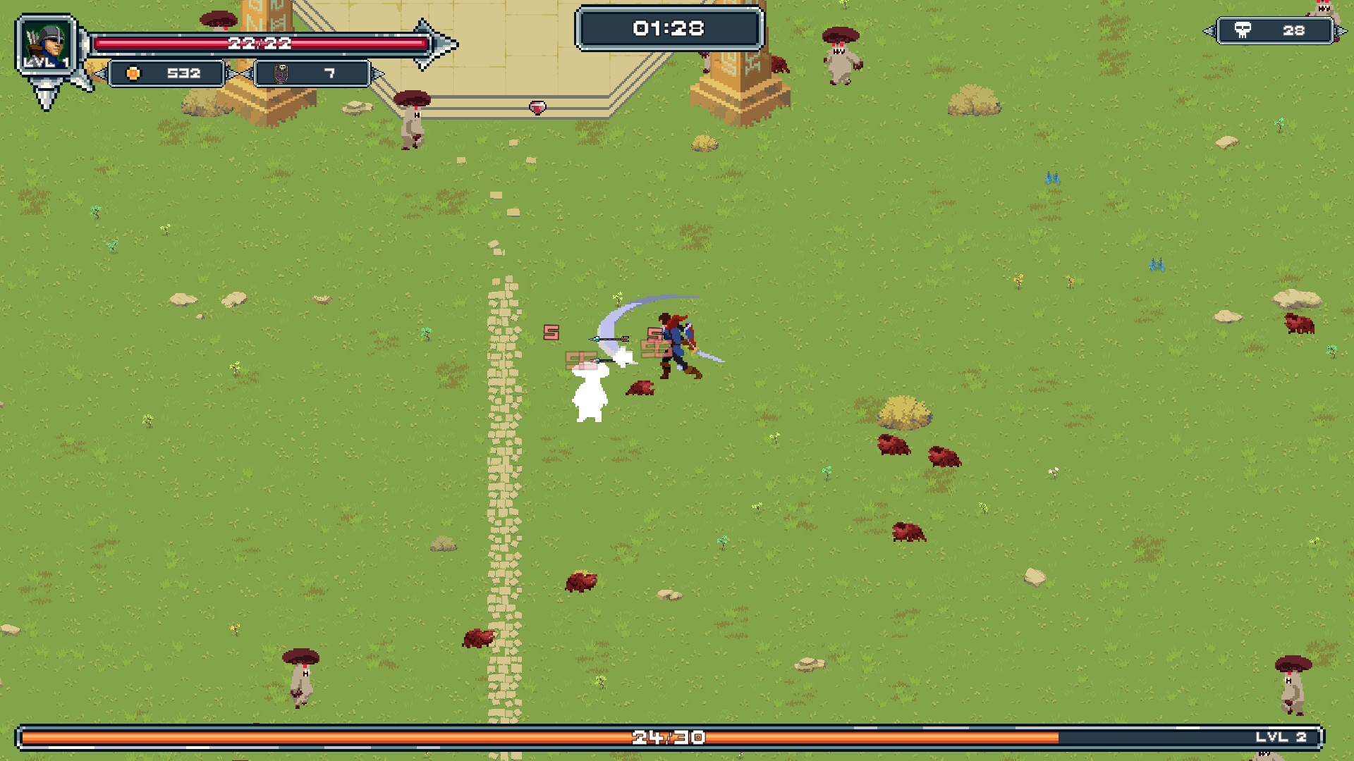 Hack and Shoot Heroes - Screenshot 1