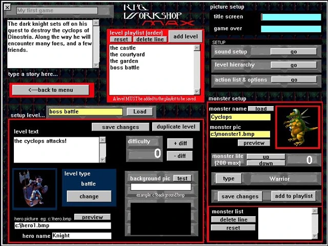 RPG Workshop Max - Screenshot 3