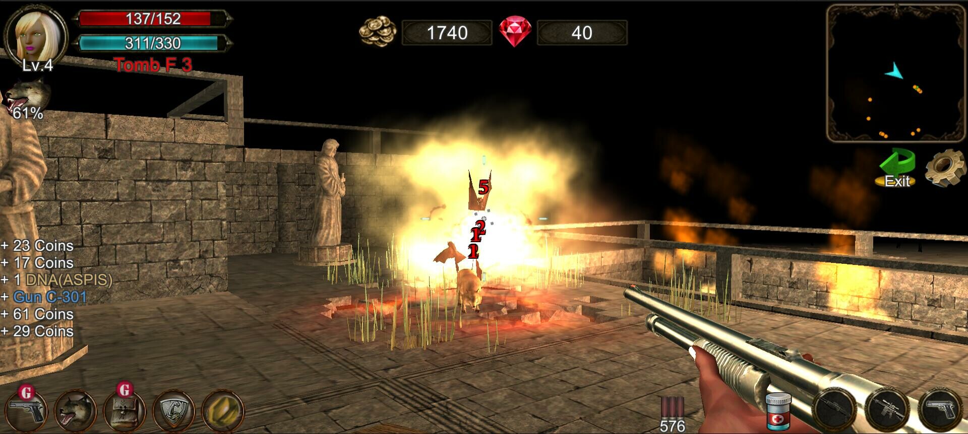 Dungeon Shooter: Dark Temple - Screenshot 3