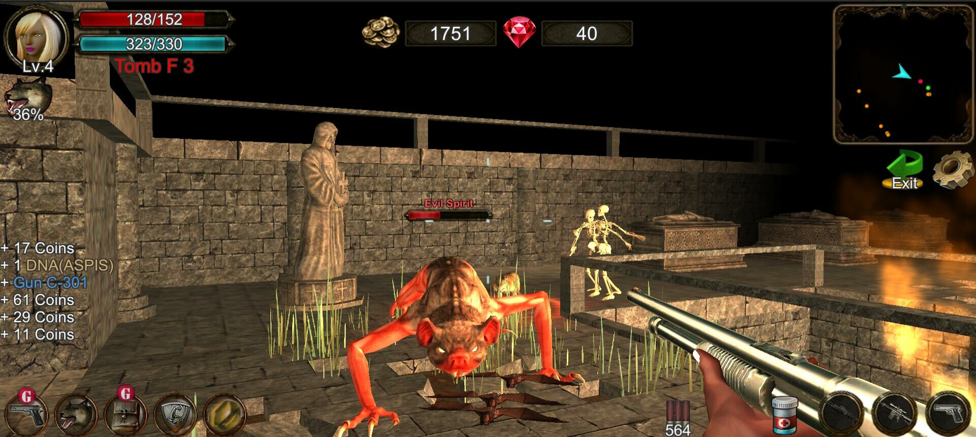 Dungeon Shooter: Dark Temple - Screenshot 4