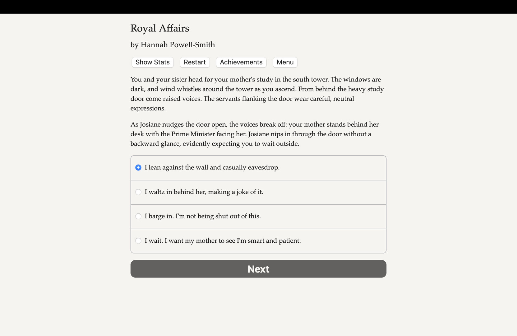 Royal Affairs - Screenshot 1