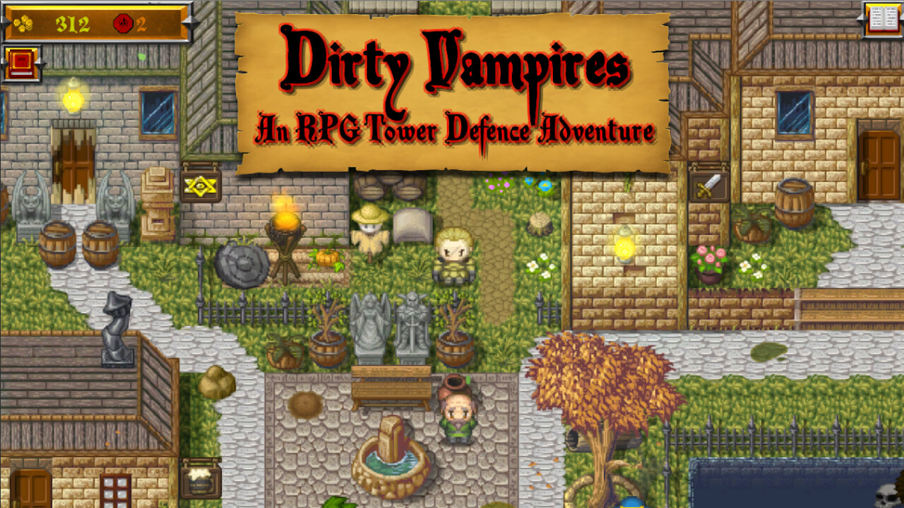 Dirty Vampires: An RPG Tower Defence Adventure - Screenshot 1