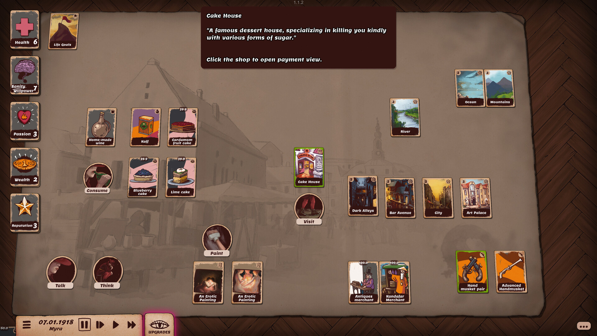 Artist Life Simulator: Cakes and Guns - Screenshot 4