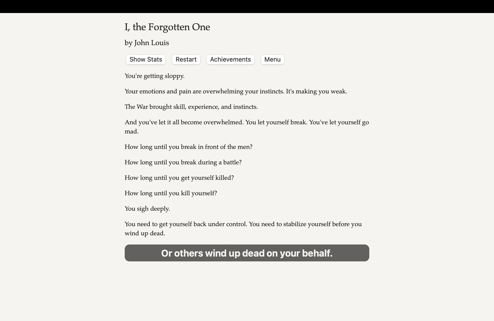 I, the Forgotten One - Screenshot 1