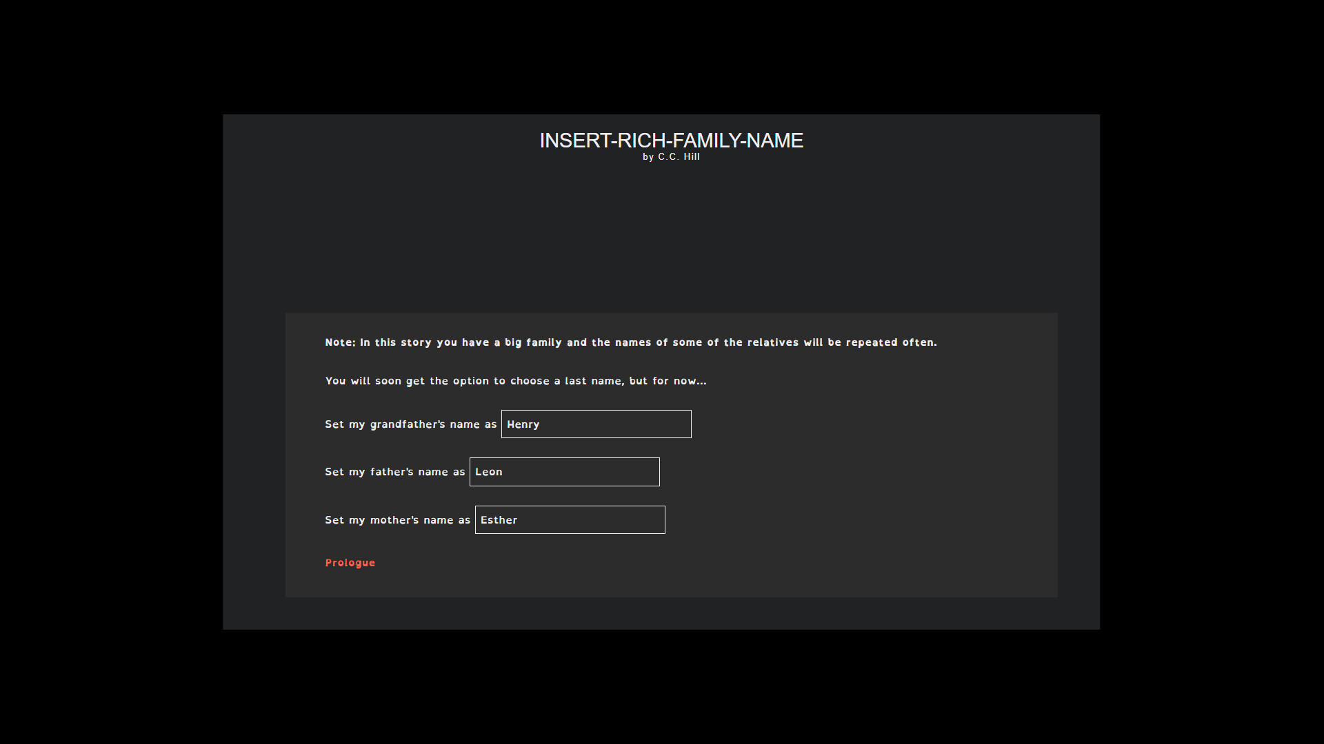 Insert Rich Family Name - Screenshot 4