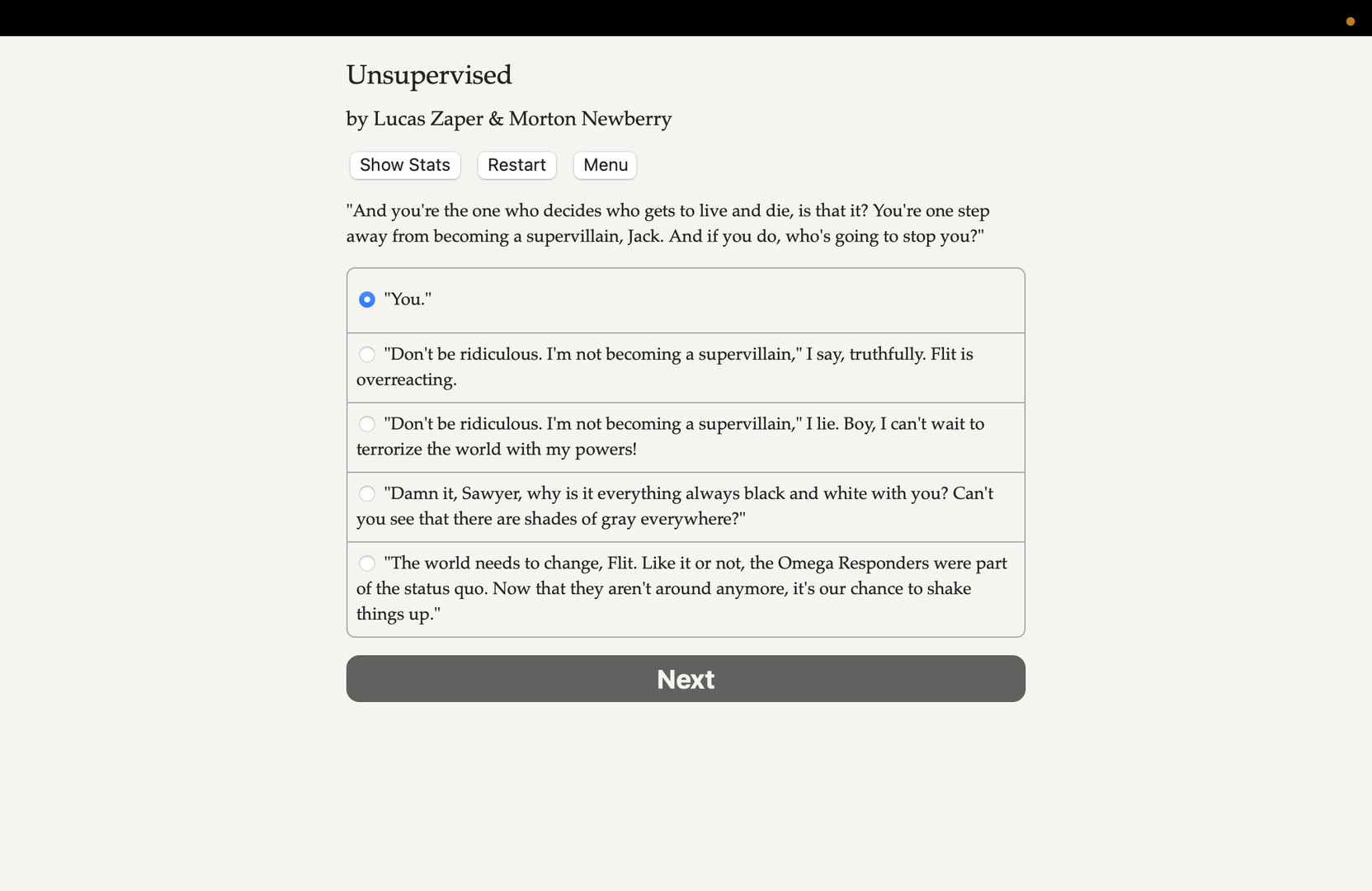 Unsupervised - Screenshot 3