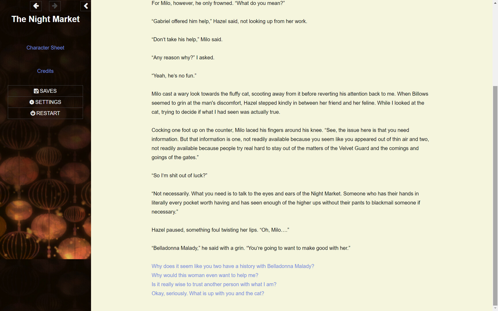 The Night Market - Screenshot 1