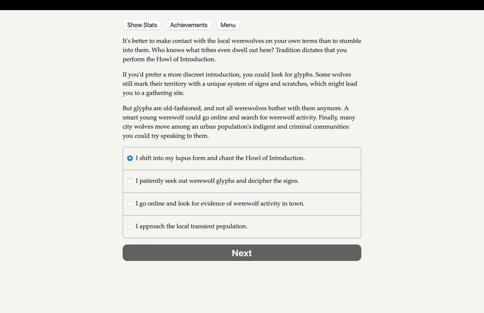 Werewolf: The Apocalypse - The Book of Hungry Names - Screenshot 2