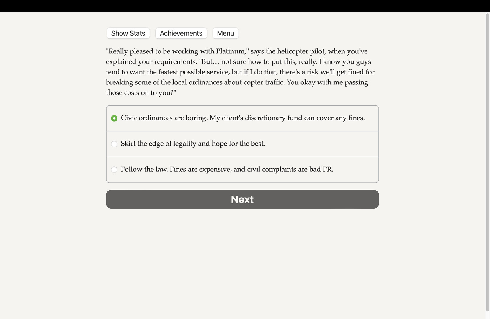 Elite Status: Platinum Concierge - Screenshot 1