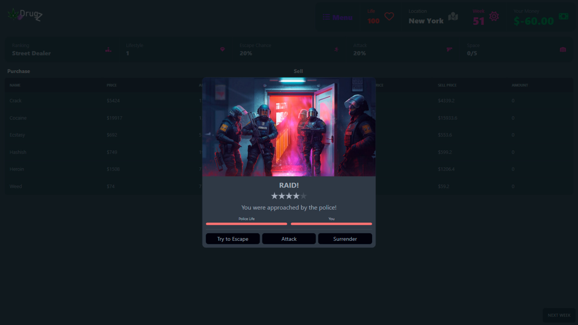 Drugz: 2D Drug Empire Simulator - Screenshot 2