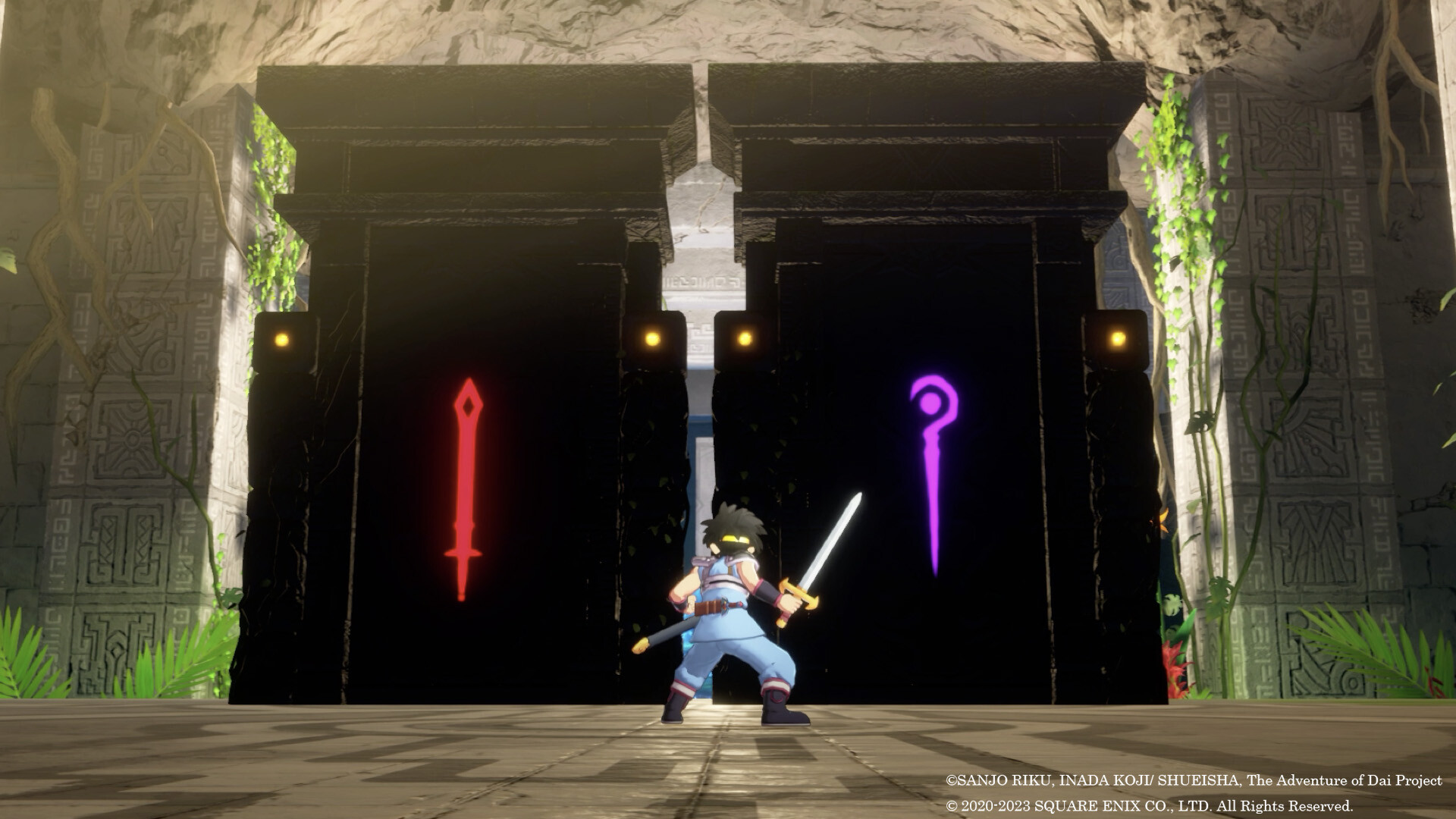 A decorative screenshot from Infinity Strash: Dragon Quest The Adventure of Dai