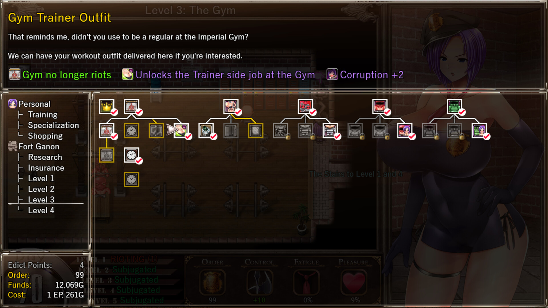 Karryn's Prison: Gym Trainer Side Job - Screenshot 1