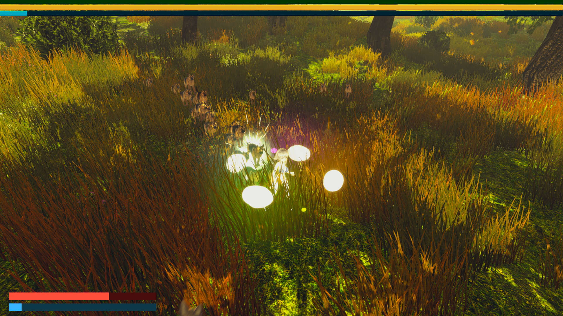 The Golden Girl Pulls and Licks the Dog - Screenshot 1