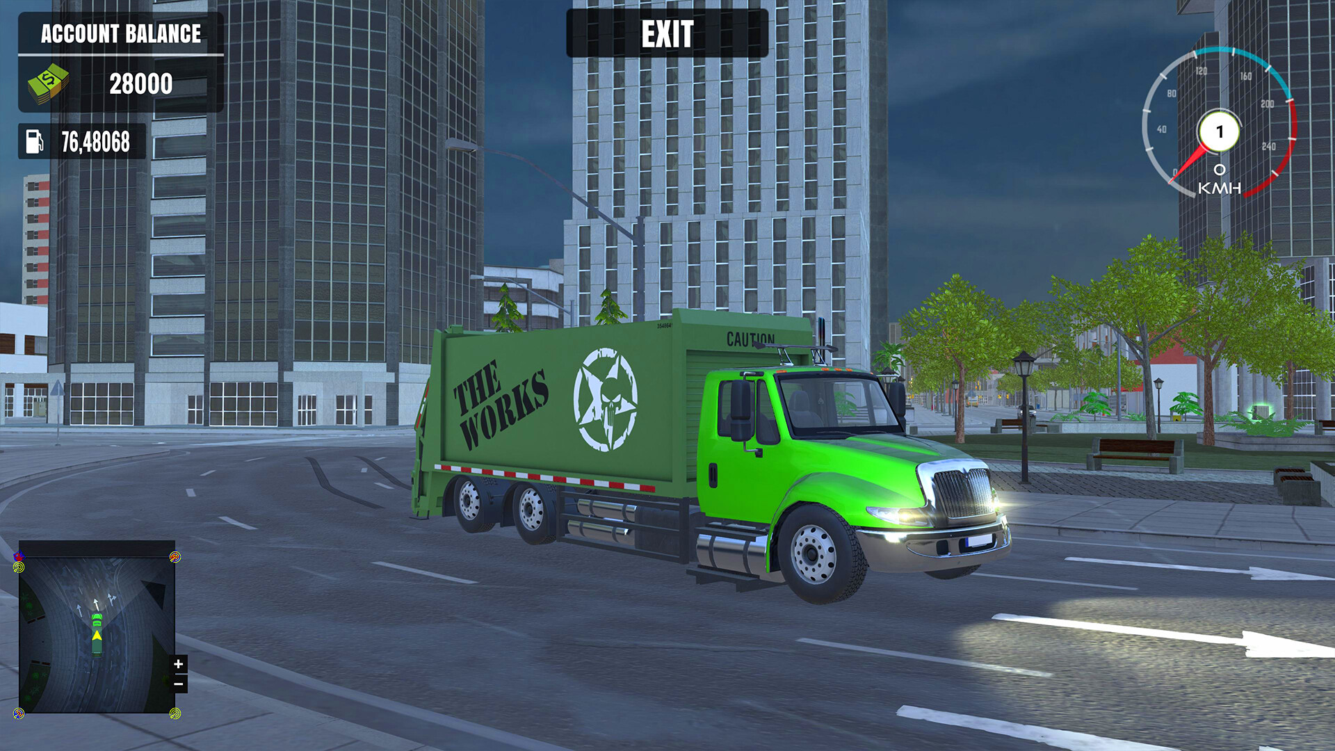 Garbage Truck Driving Simulator - Screenshot 1