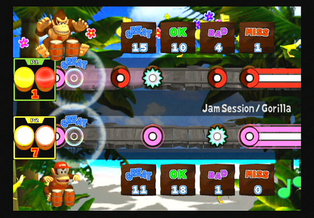 Donkey Konga gameplay screenshot 1