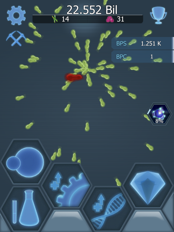 Bacterial Takeover - Idle game - Screenshot 1