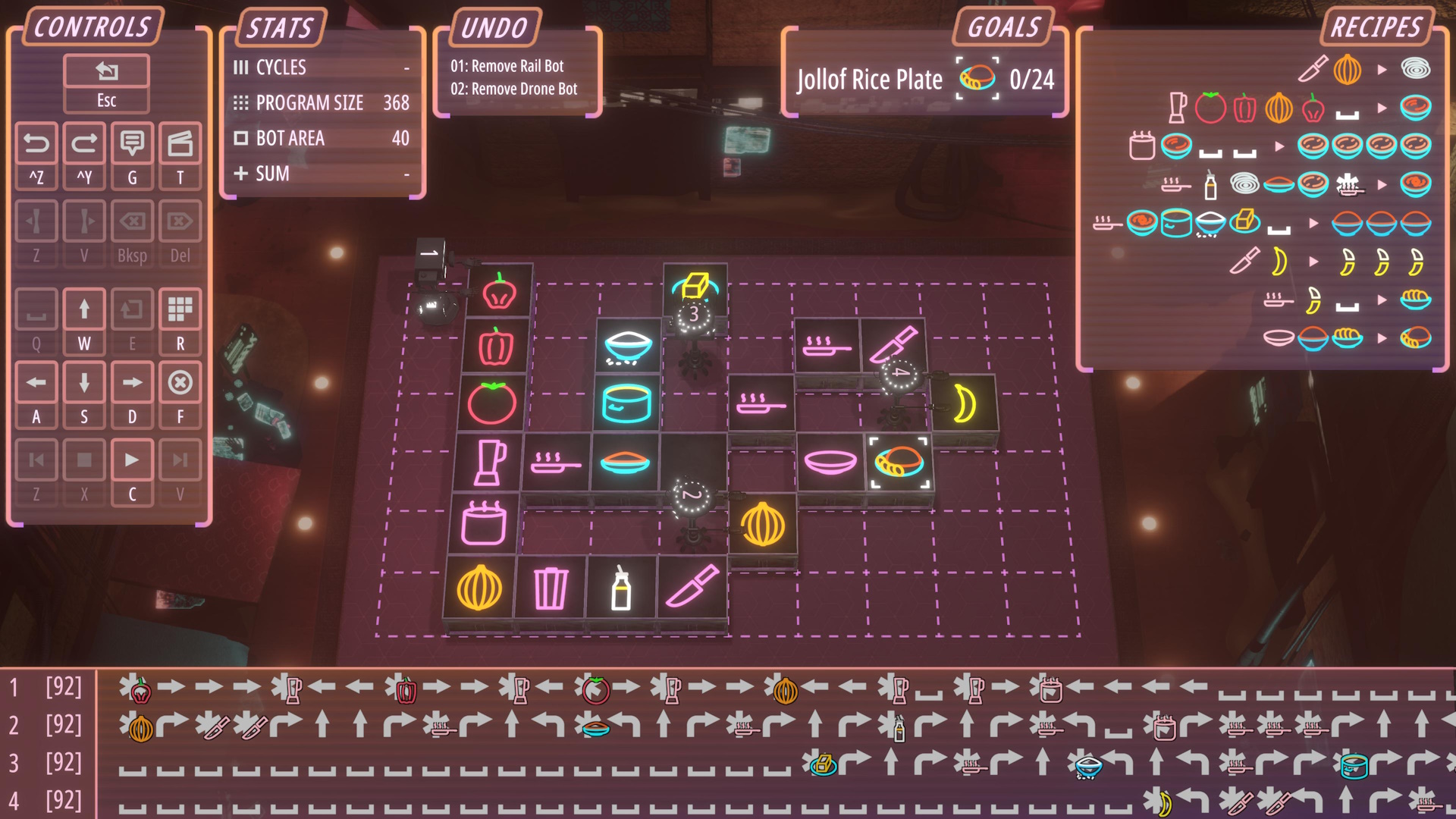 Neon Noodles: Cyberpunk Kitchen Automation - Screenshot 5