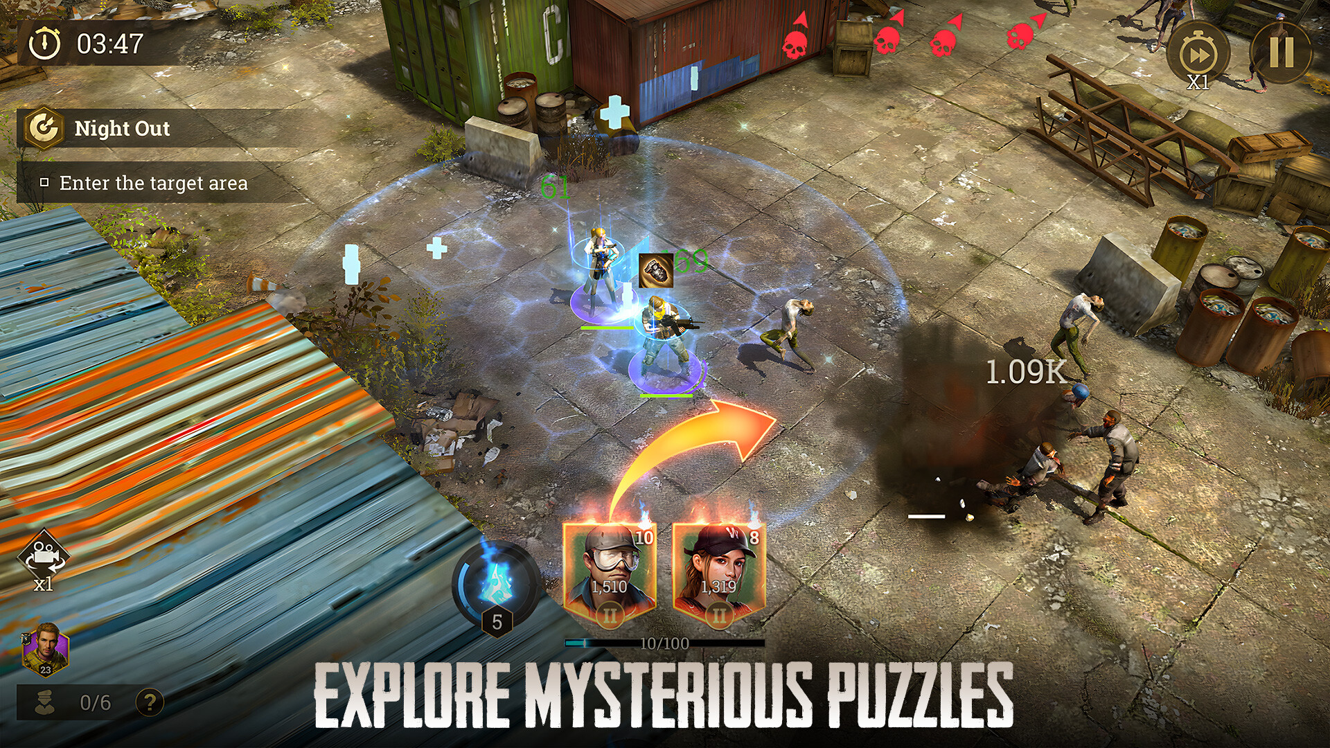 Zombiflux: Sleepless War - Screenshot 1