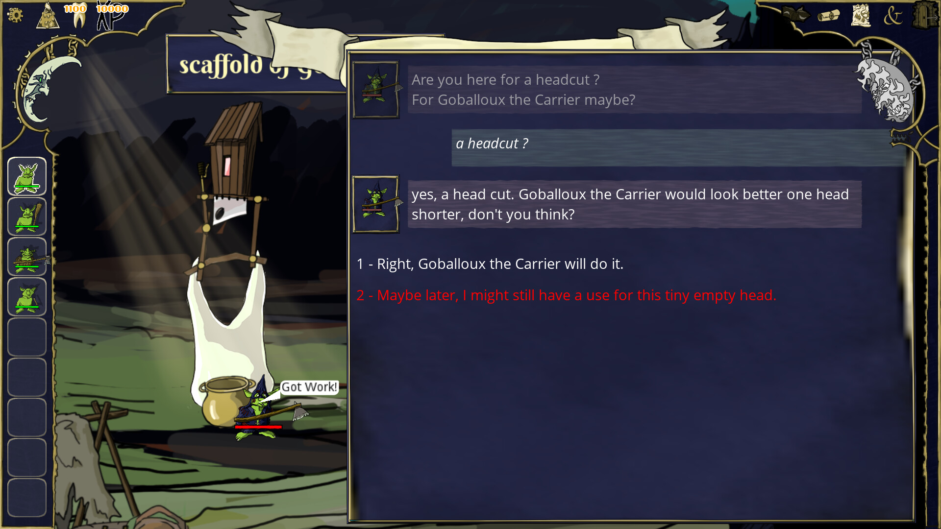 Gobs and Gods - Screenshot 3