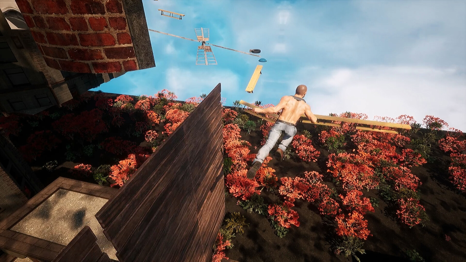 Strong man parkour - Screenshot 1