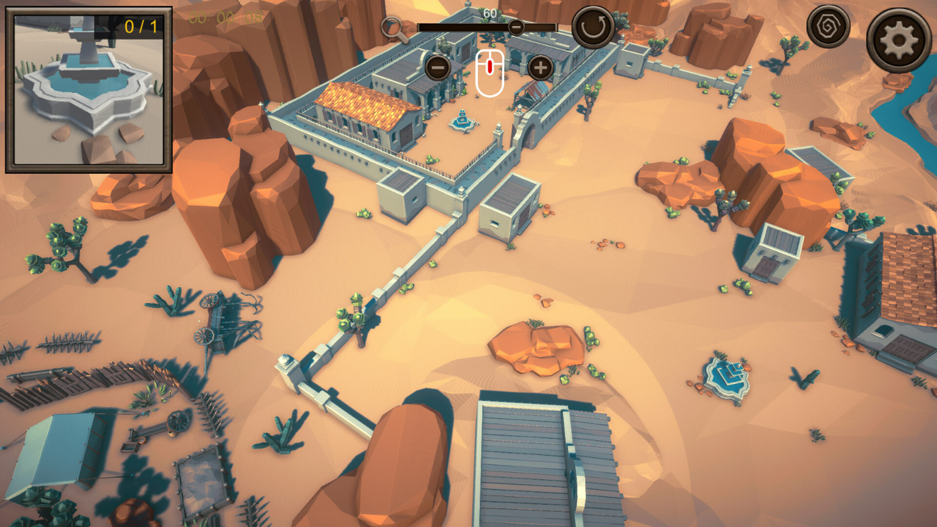 3D Puzzle: Wild West - Screenshot 2
