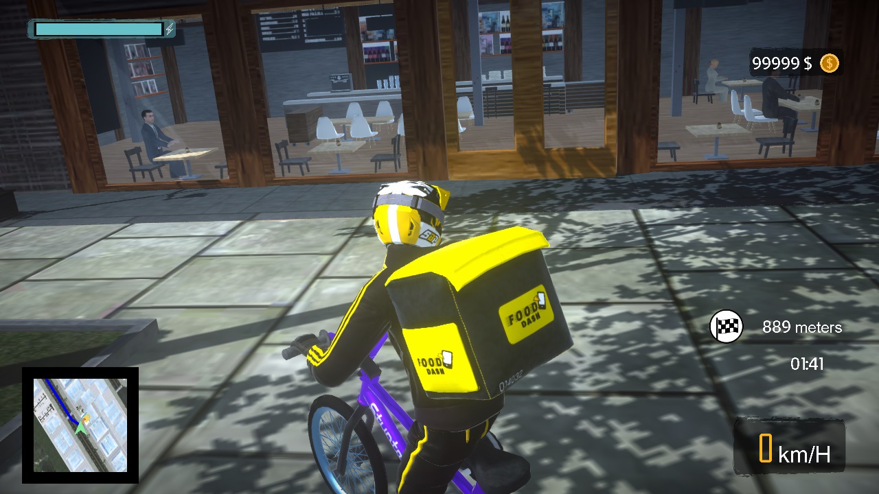 Bike Courier: Bistro Express Delivery - Screenshot 1