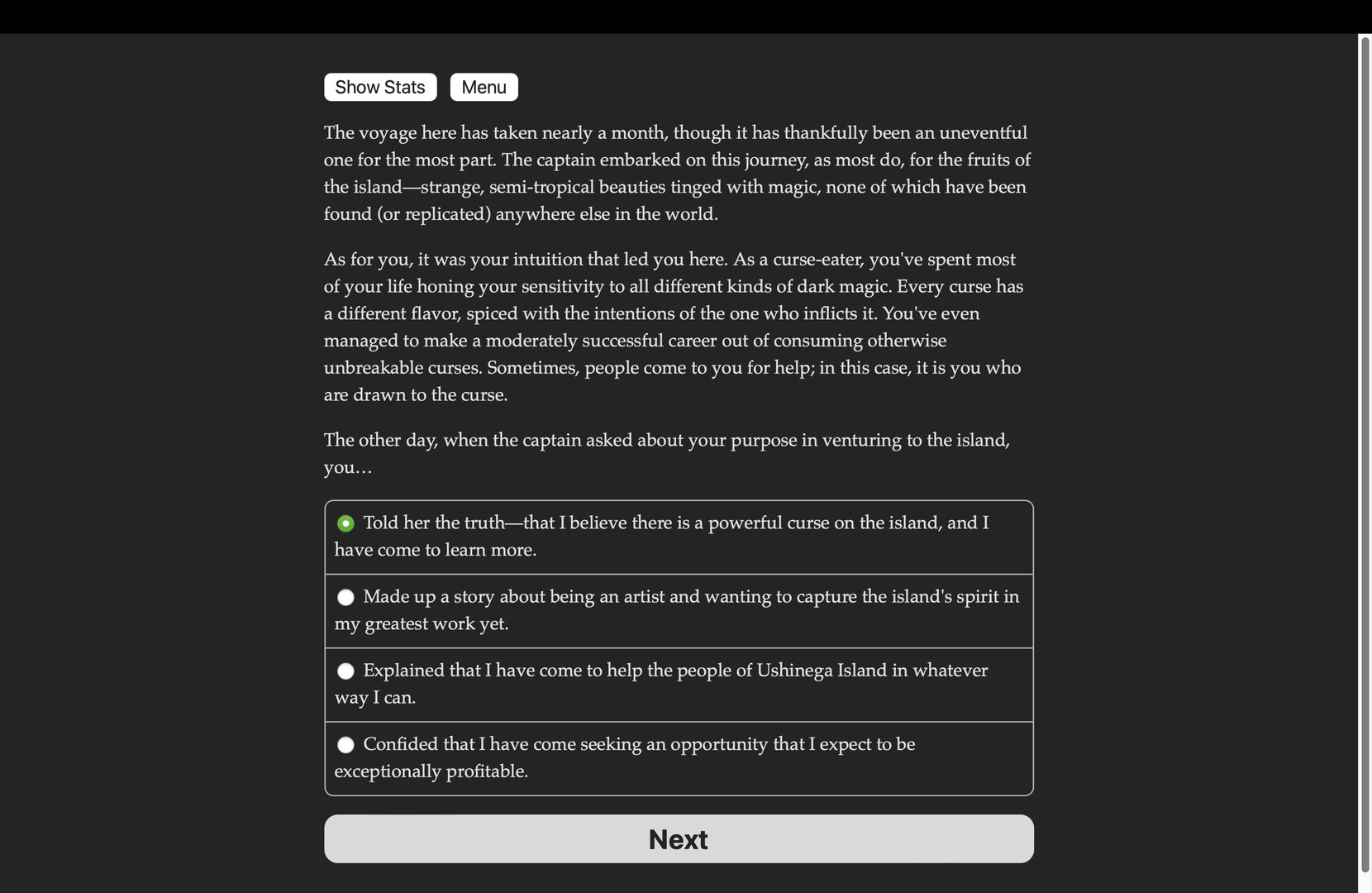 Shadow of the Curse-Eater - Screenshot 1