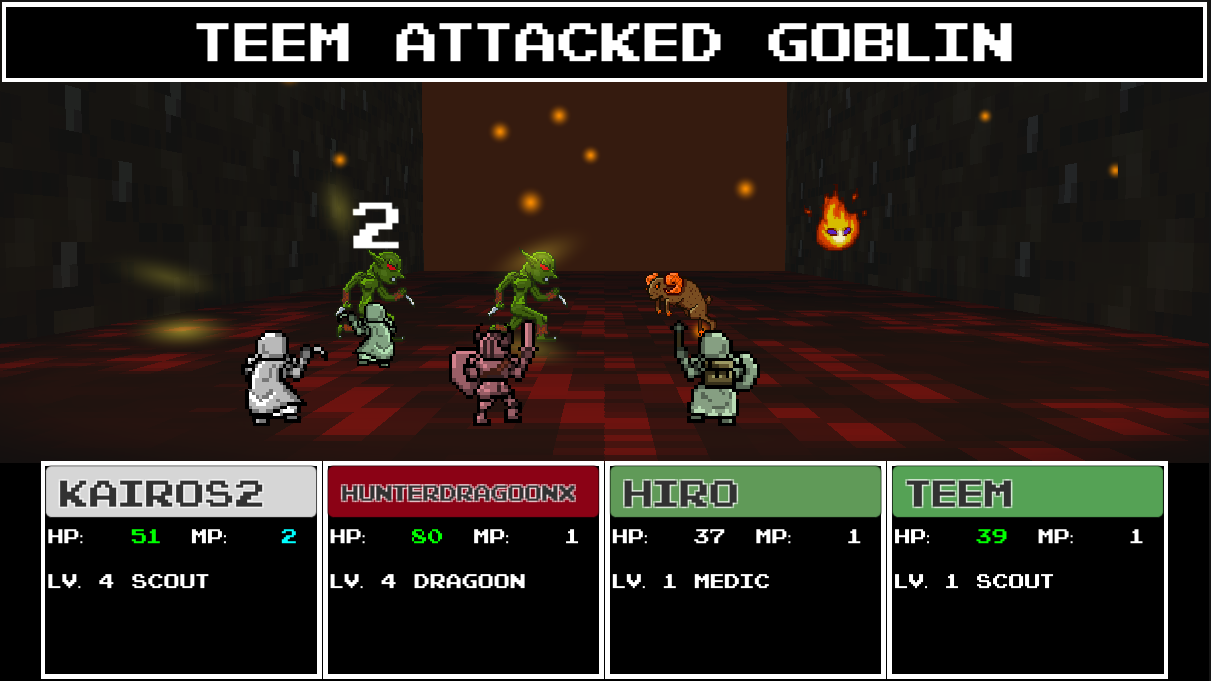 Super Extra Team Dungeon Game - Screenshot 1