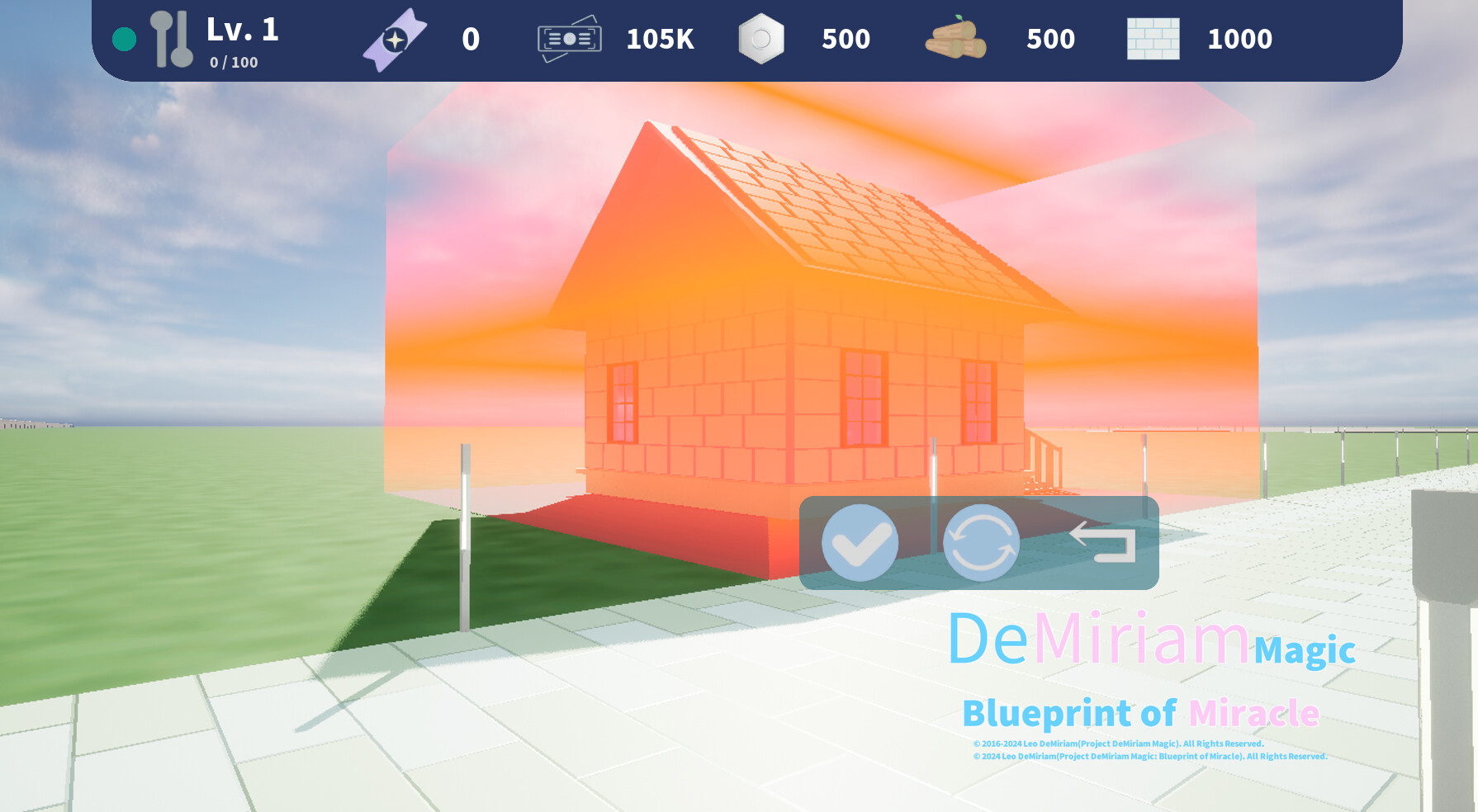 DeMiriam Magic: Blueprint of Miracle - Screenshot 1
