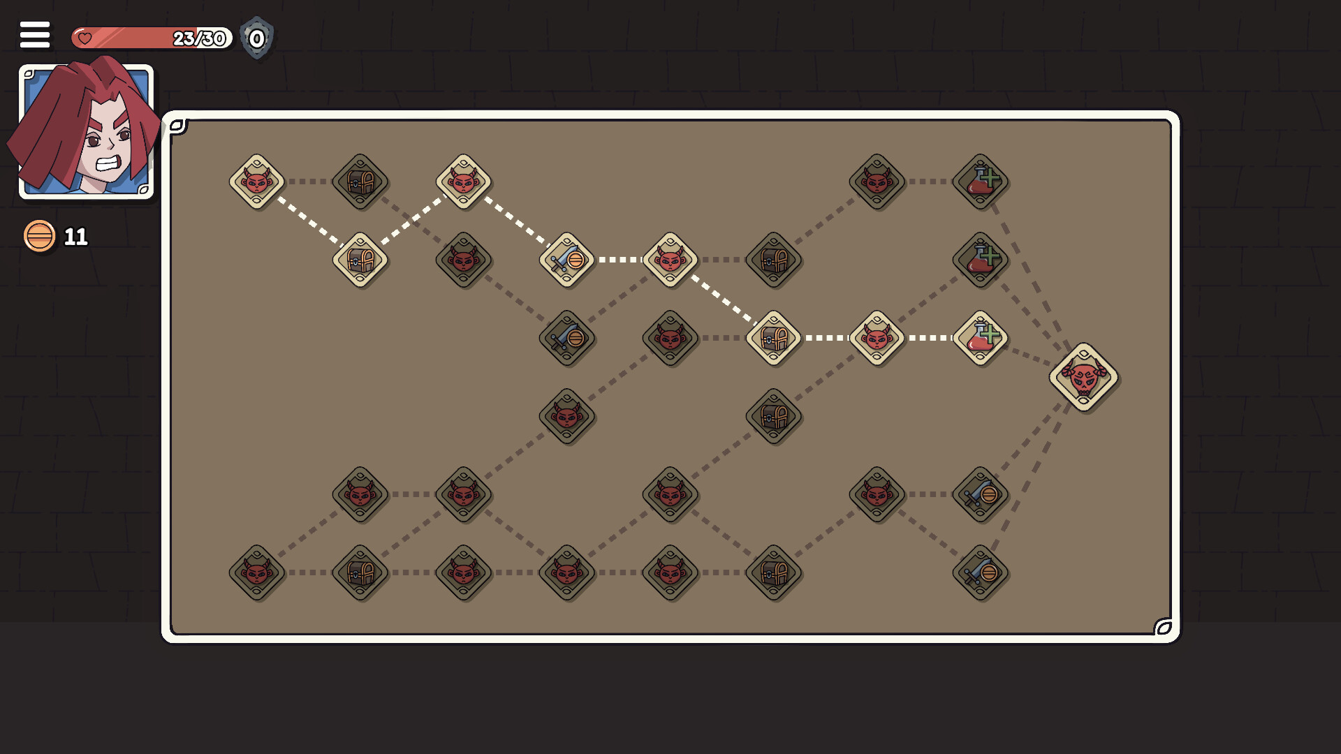 Curling in the Dungeon - Screenshot 1