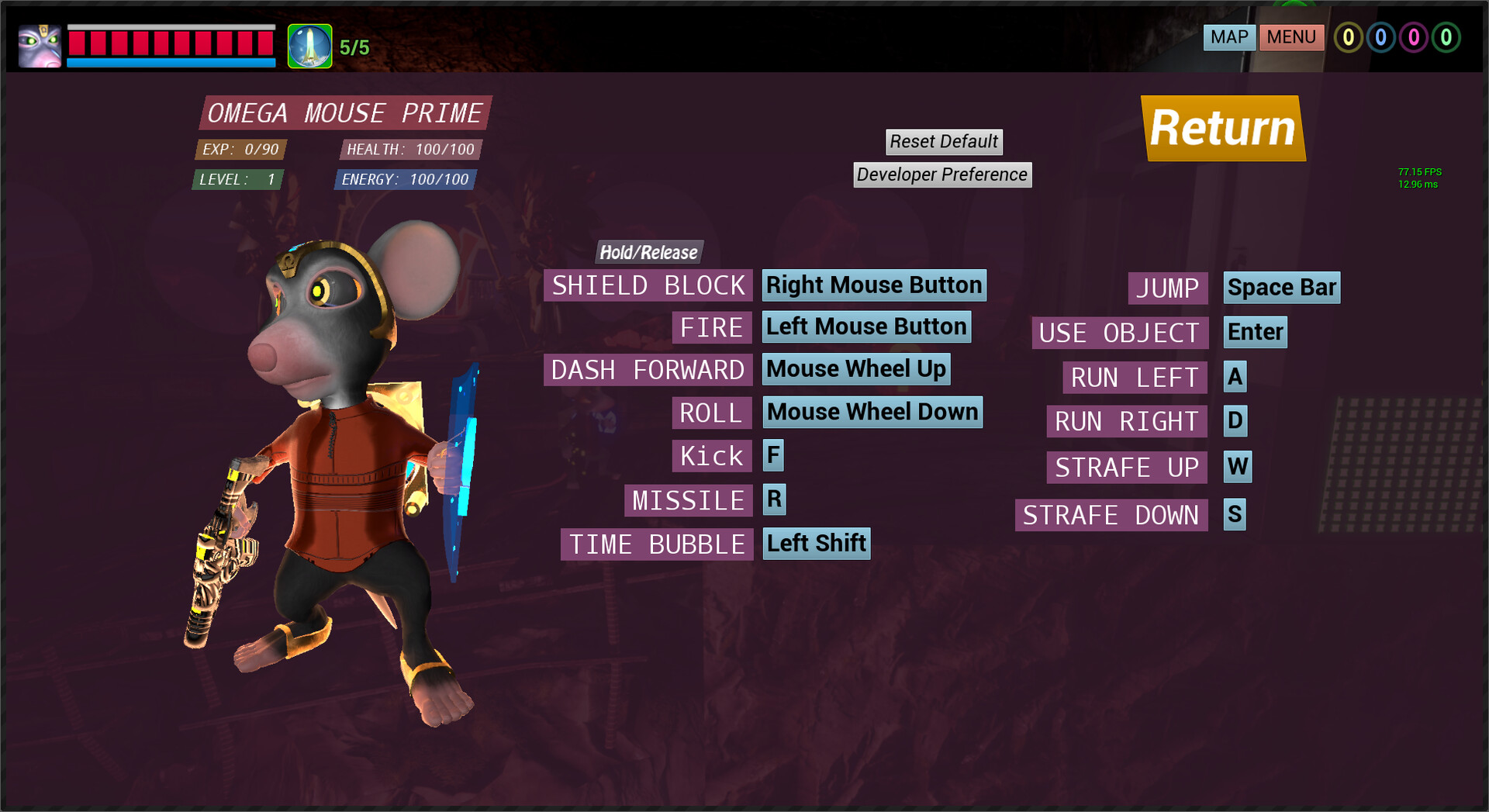 Omega Mouse Zero - Screenshot 3