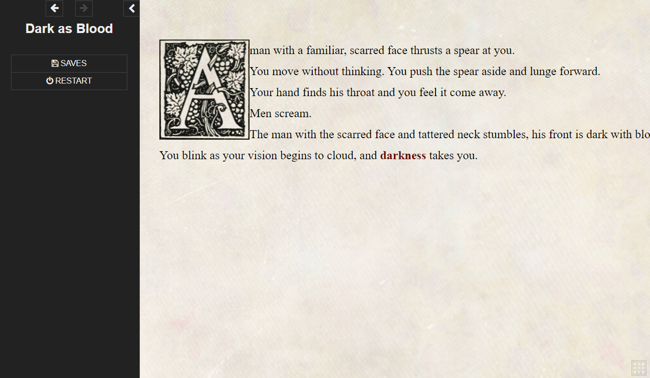 Dark as Blood - Screenshot 1