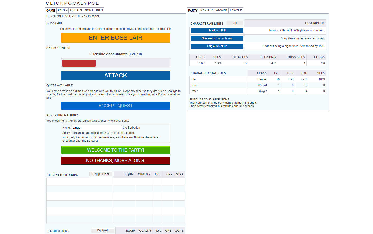 Clickpocalypse - Screenshot 1