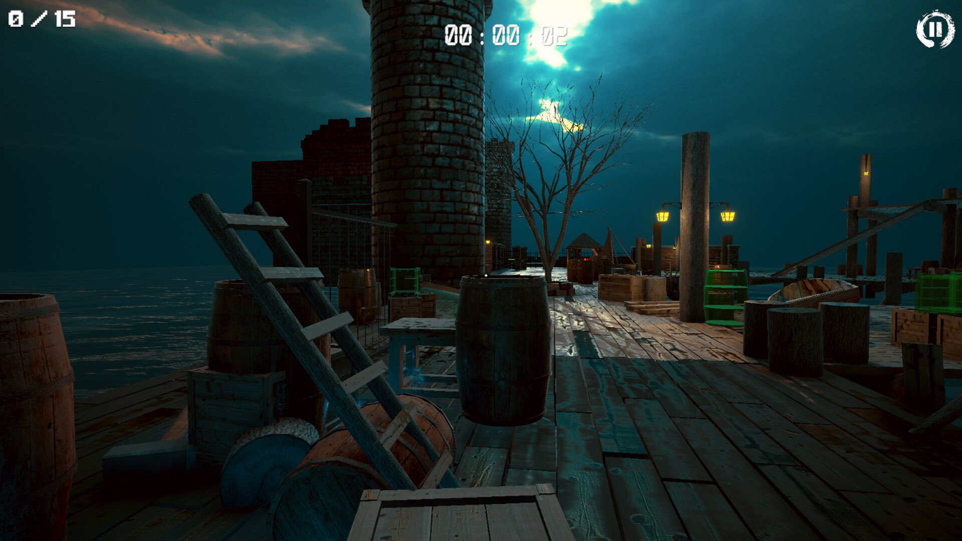 3D Puzzle: Old Sea Port - Screenshot 1