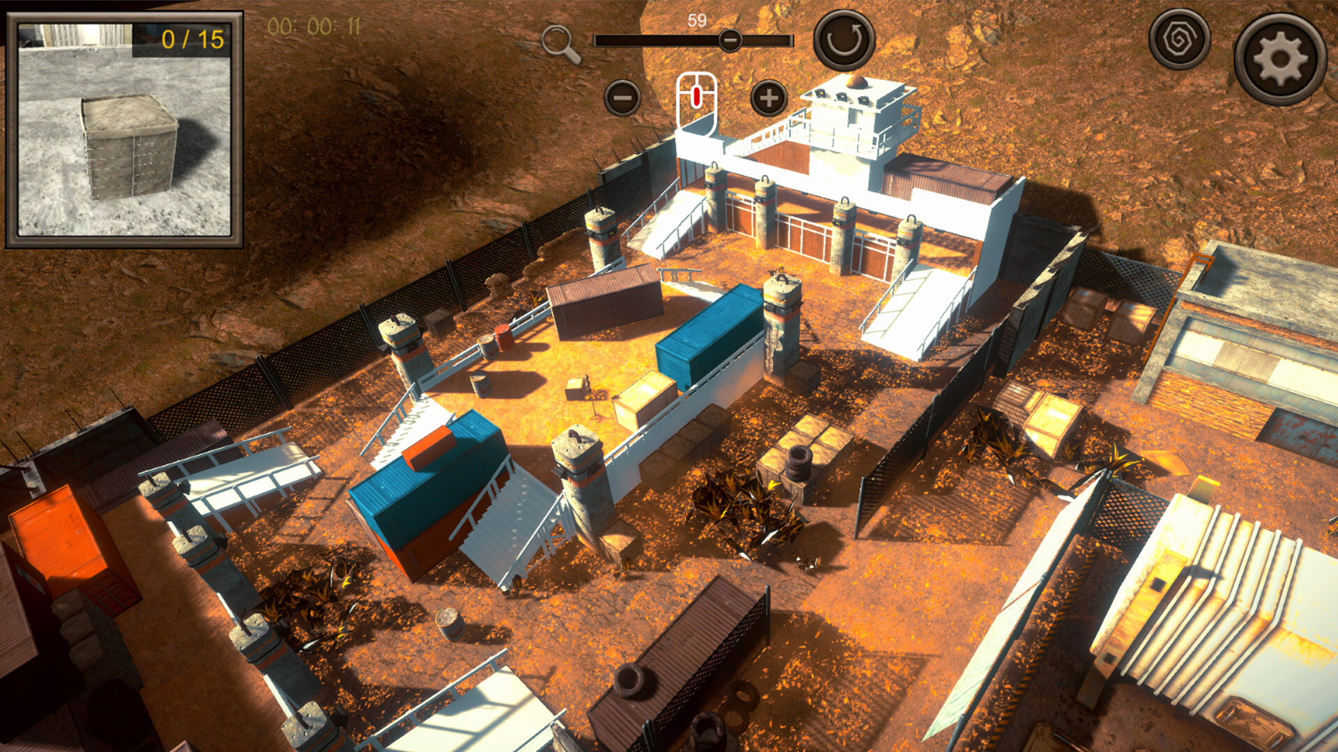 Hidden FPS Shooting Top-Down 3D - Screenshot 1