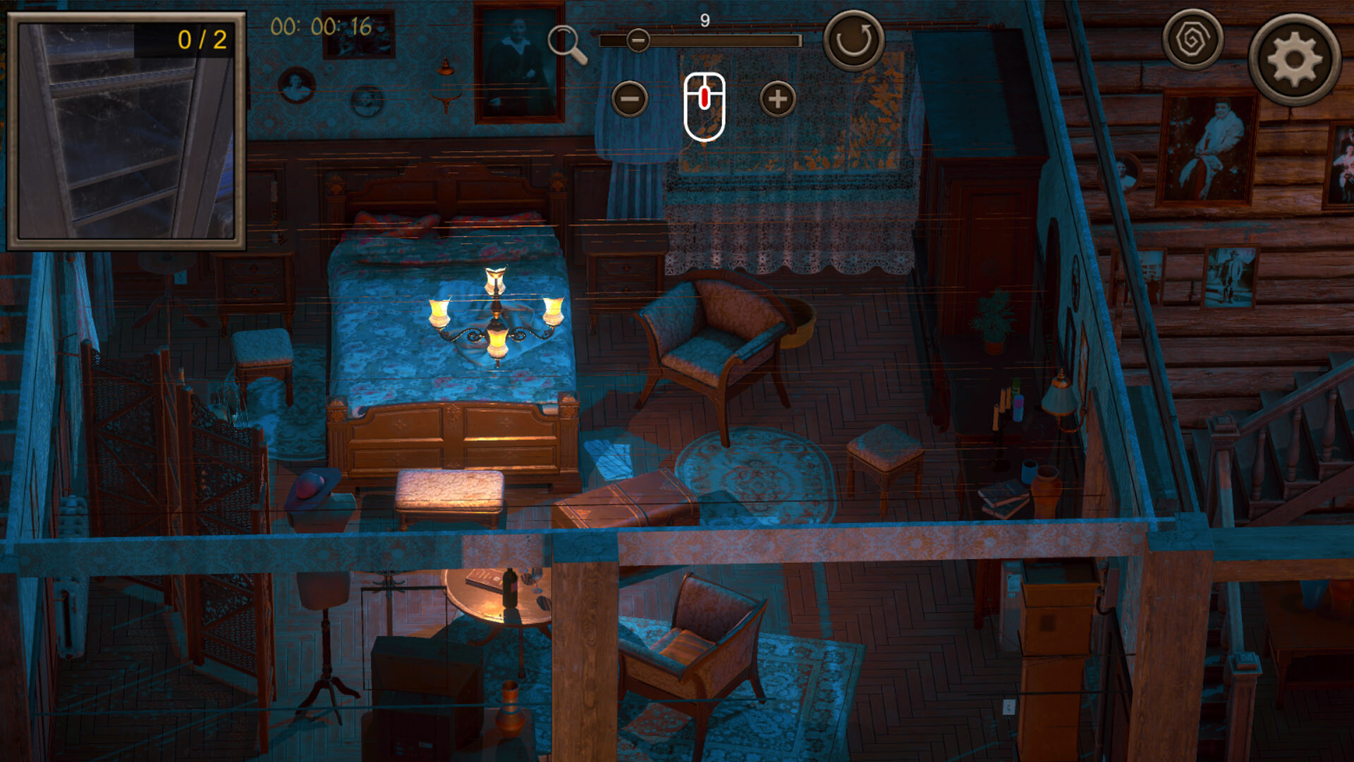 Hidden Vintage House Top-Down 3D - Screenshot 3