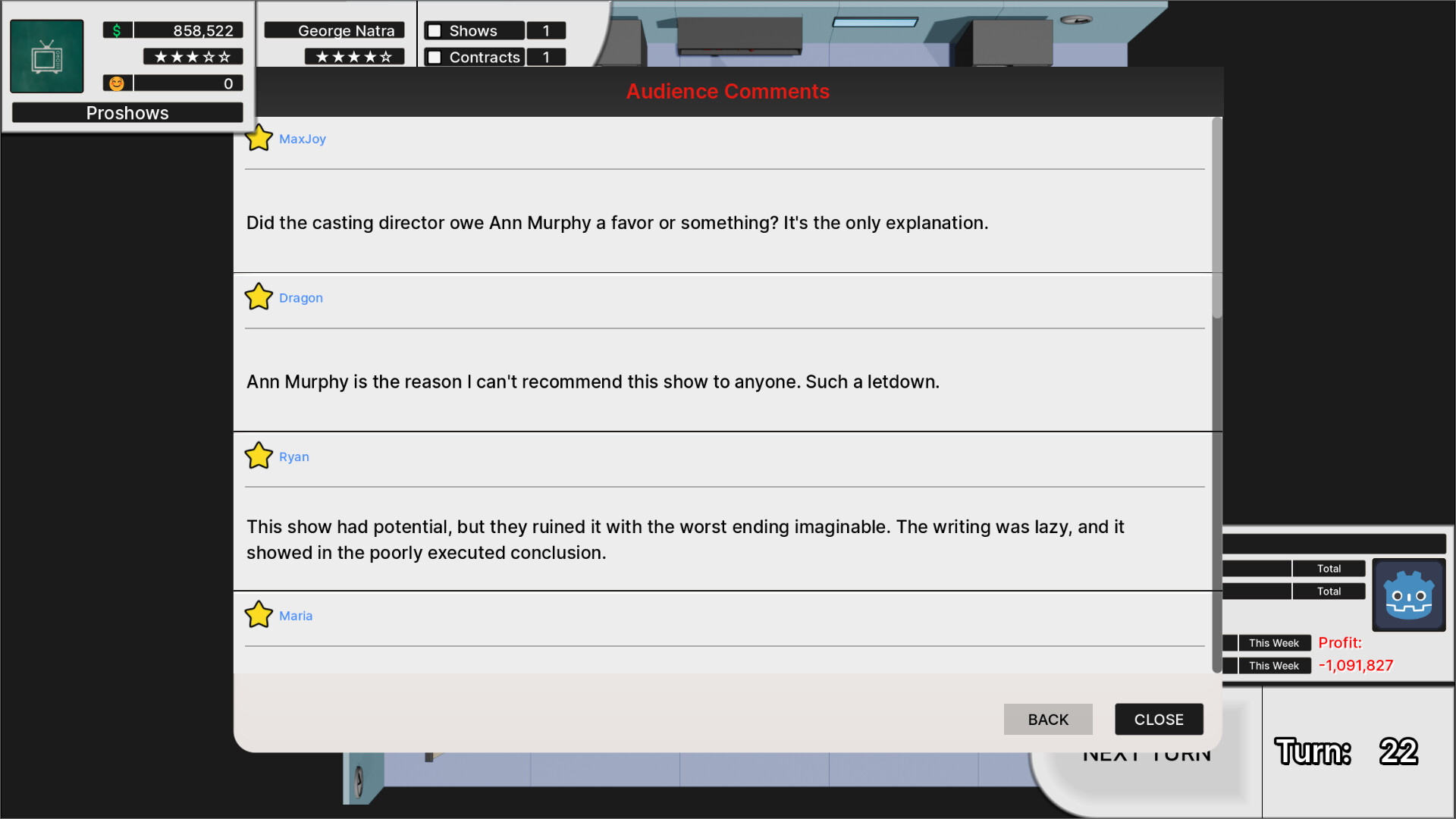TV Show Tycoon - Screenshot 5