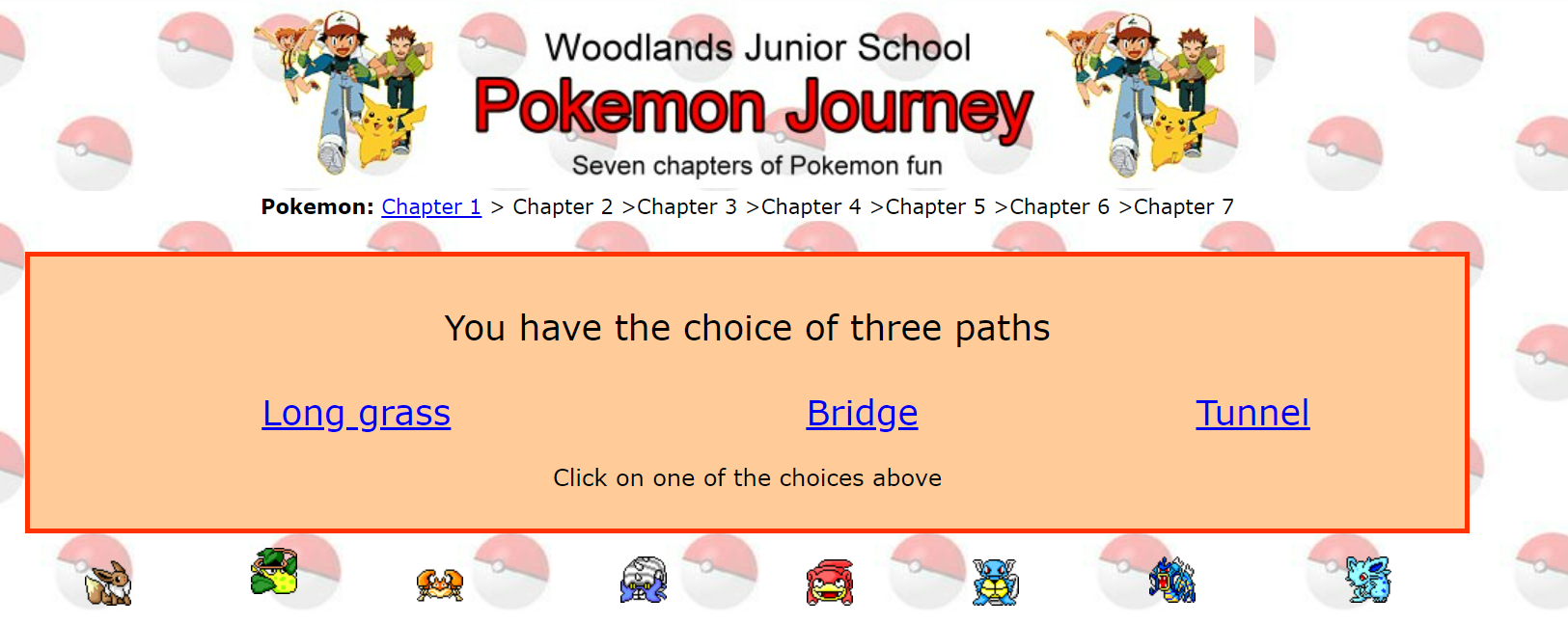 Woodlands Junior School Pokemon Journey - Screenshot 1