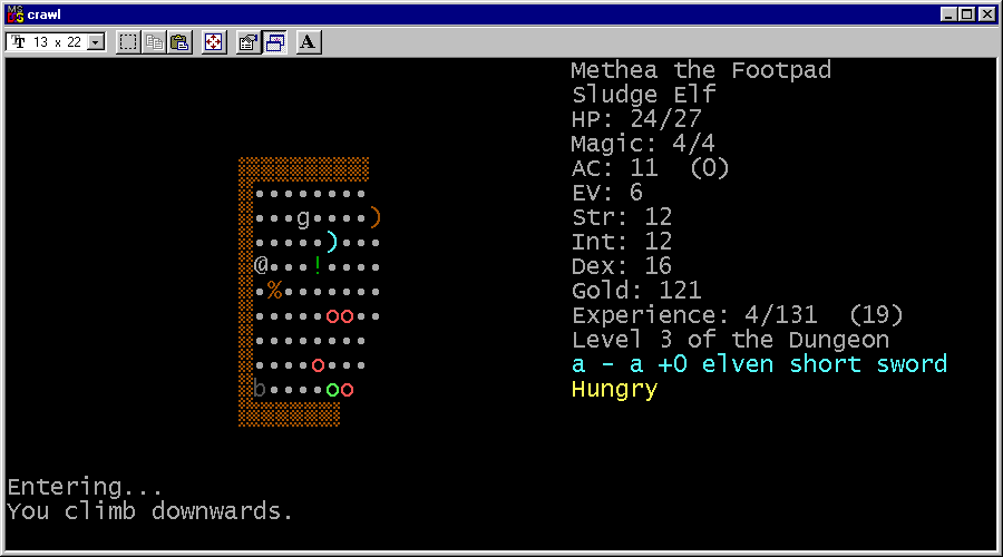Linley Henzell's Dungeon Crawl - Screenshot 1