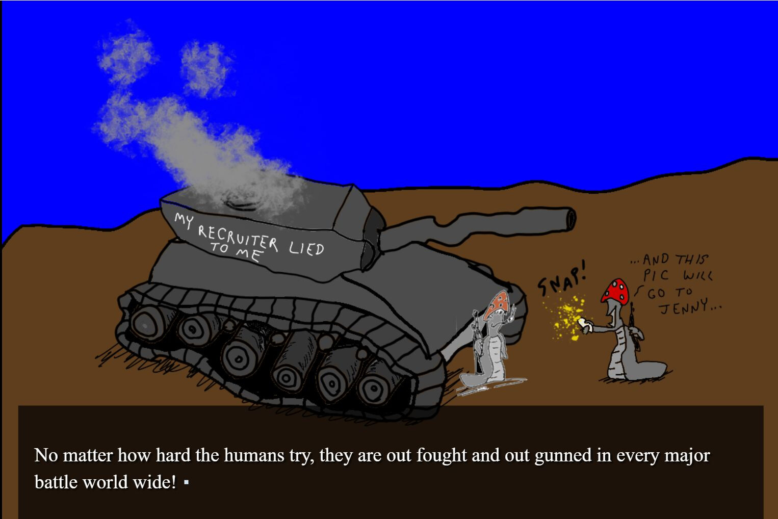 Invasion of the Mushroom Men of Planet Y! - Screenshot 2