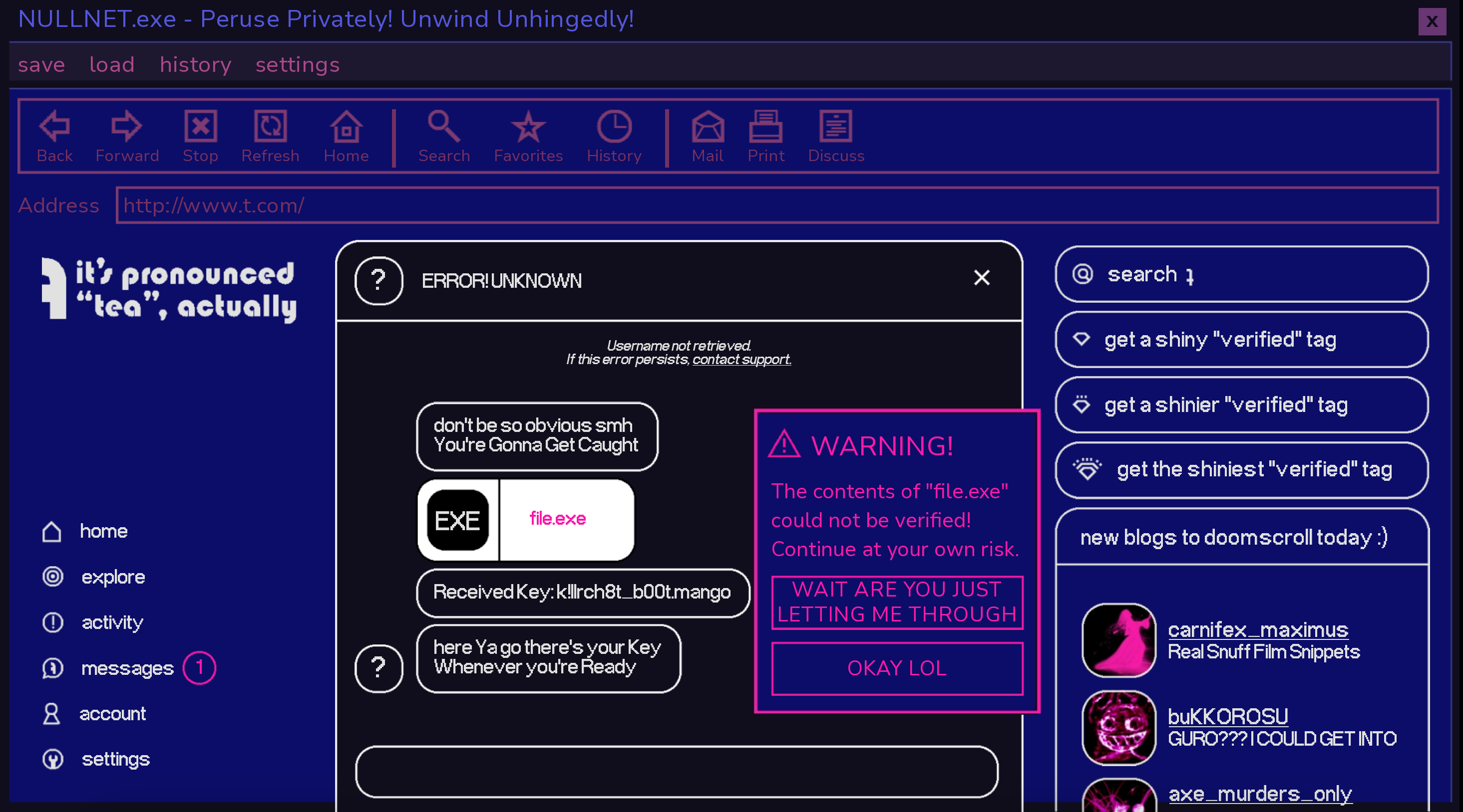Killer Chat - Screenshot 1