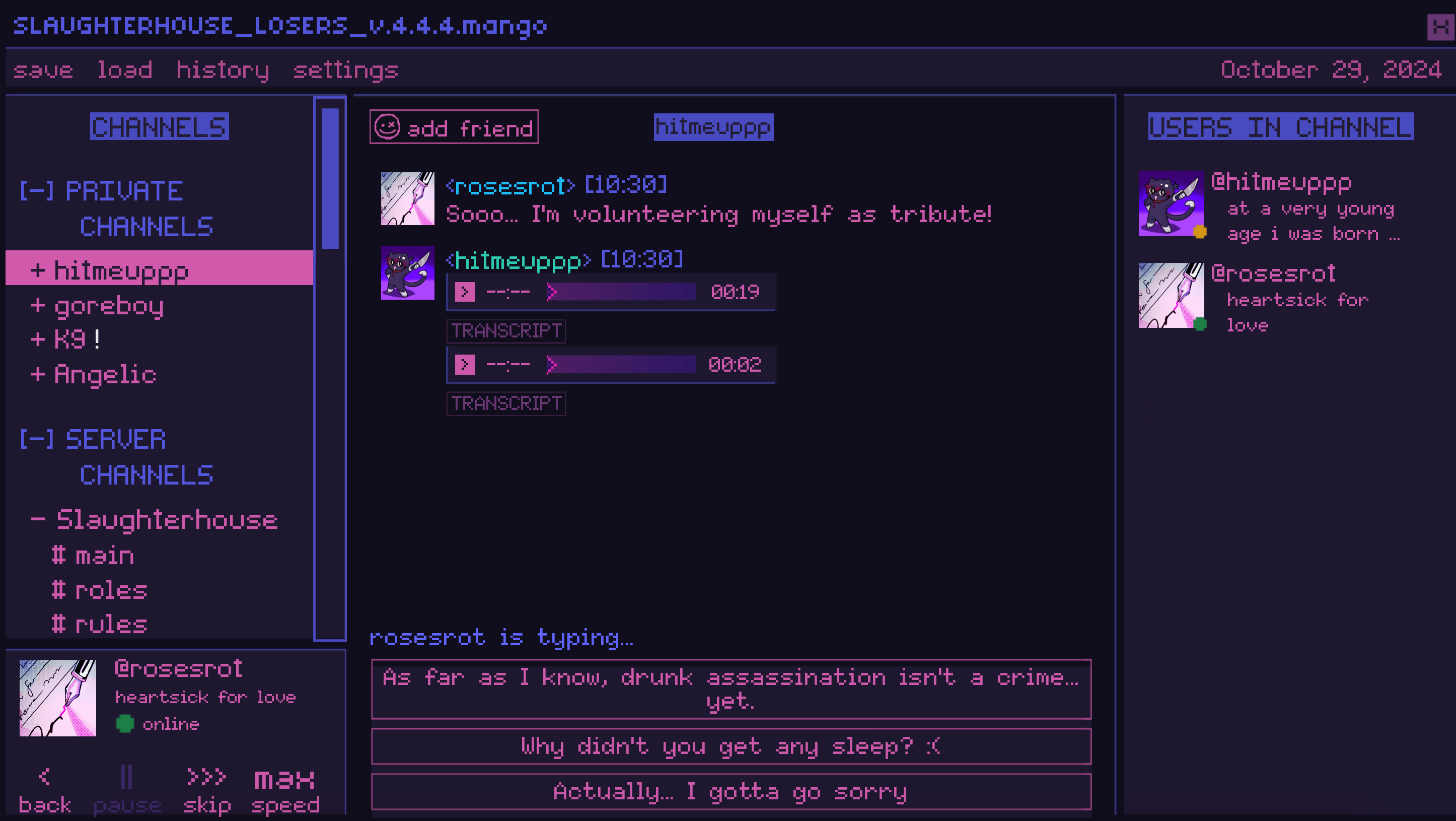 Killer Chat - Screenshot 5