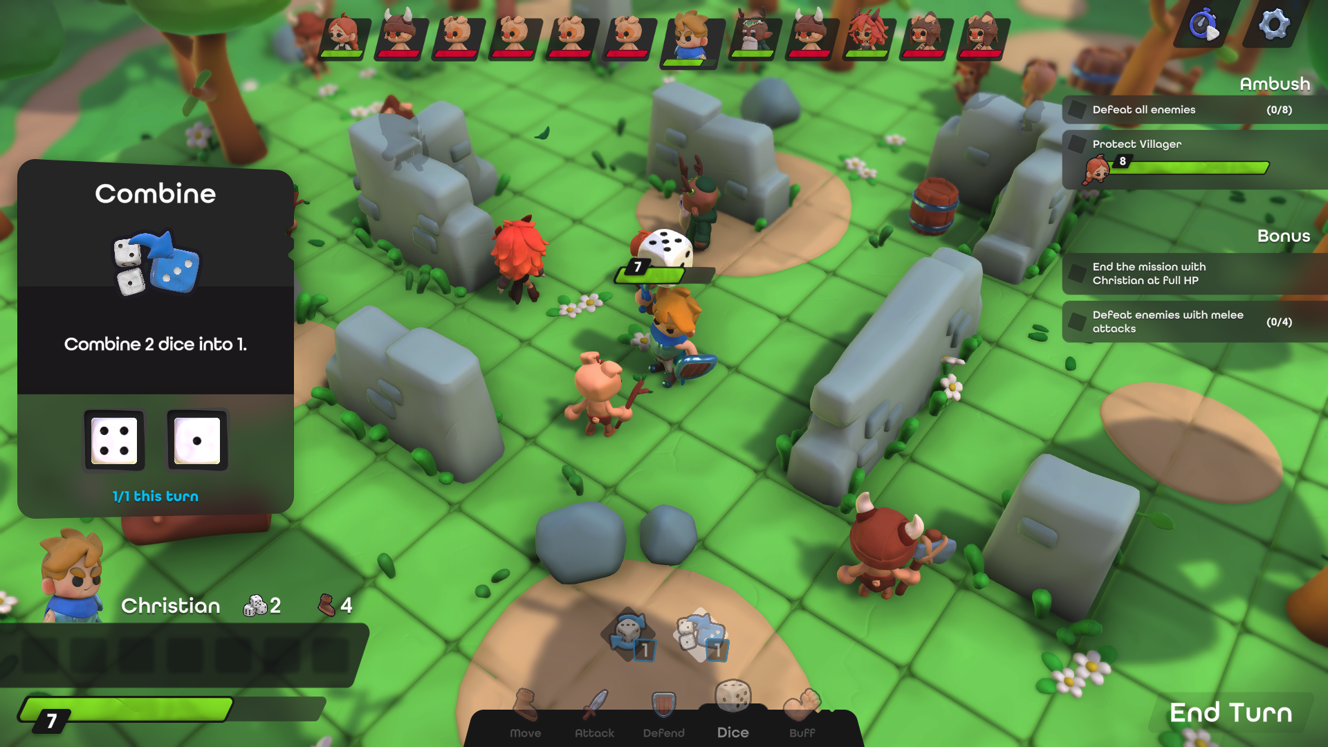 Dobbel Dungeon - Screenshot 1