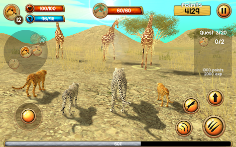 Wild Cheetah Sim 3D - Screenshot 3