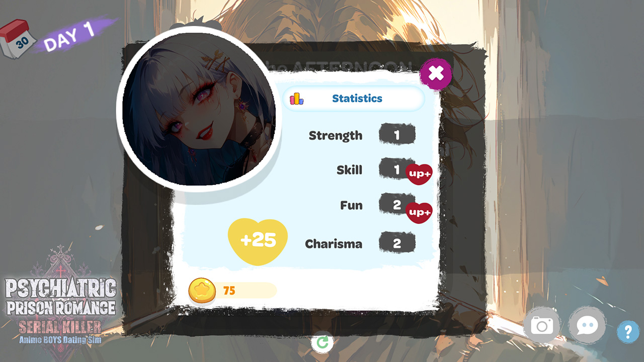 Psychiatric Prison Romance: Serial Killer Anime Boys Dating Sim - Screenshot 4