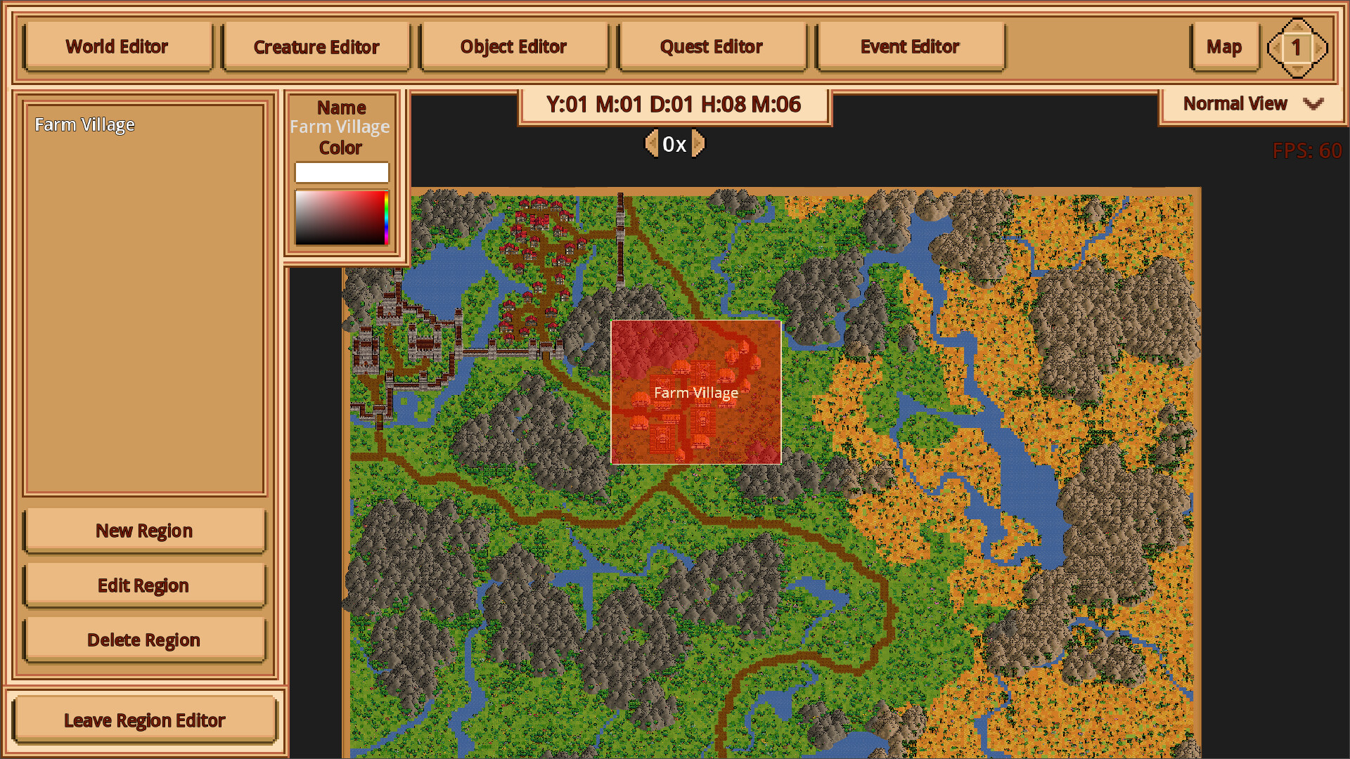 Fantasy World Manager - Screenshot 1
