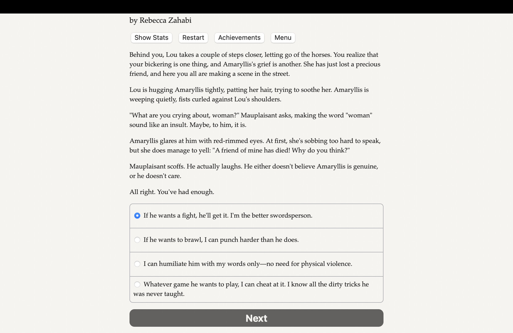Belle-de-Nuit: Point-du-Jour - Screenshot 2
